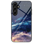 For Samsung Galaxy S24 FE Phone Case Pattern Design Tempered Glass+PC+TPU Phone Cover