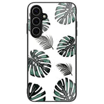 For Samsung Galaxy S24 FE Phone Case Pattern Design Tempered Glass+PC+TPU Phone Cover