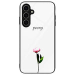 For Samsung Galaxy S24 FE Phone Case Pattern Design Tempered Glass+PC+TPU Phone Cover