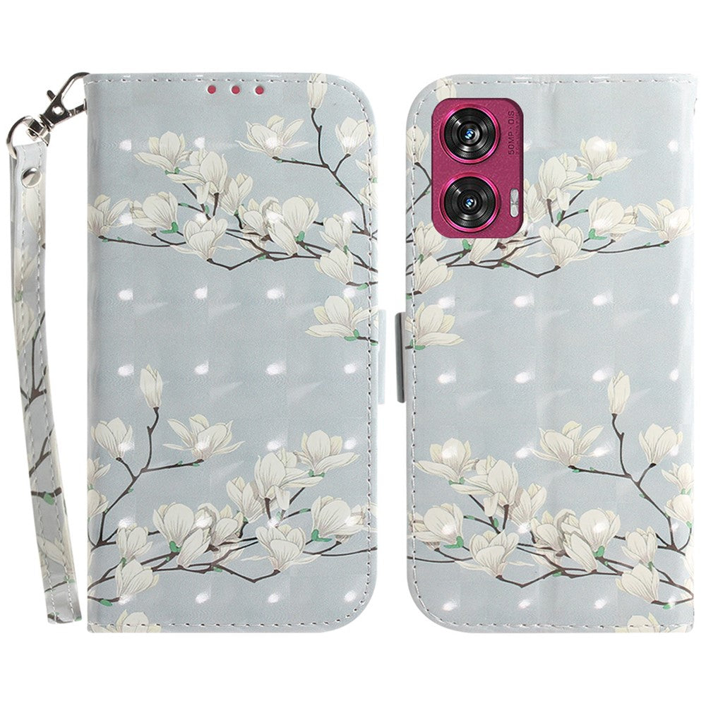For Motorola Edge 50 Fusion 5G Stand Case Pattern Print PU Leather Wallet Phone Cover