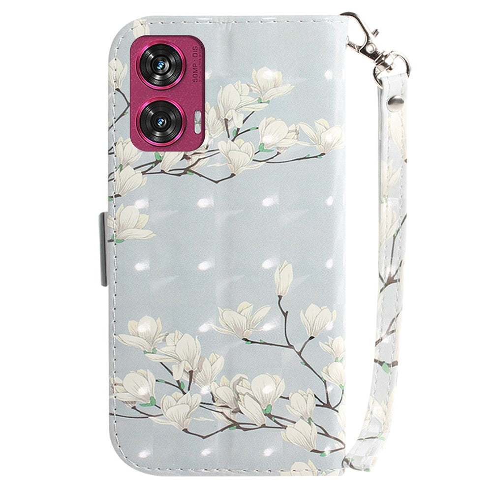 For Motorola Edge 50 Fusion 5G Stand Case Pattern Print PU Leather Wallet Phone Cover
