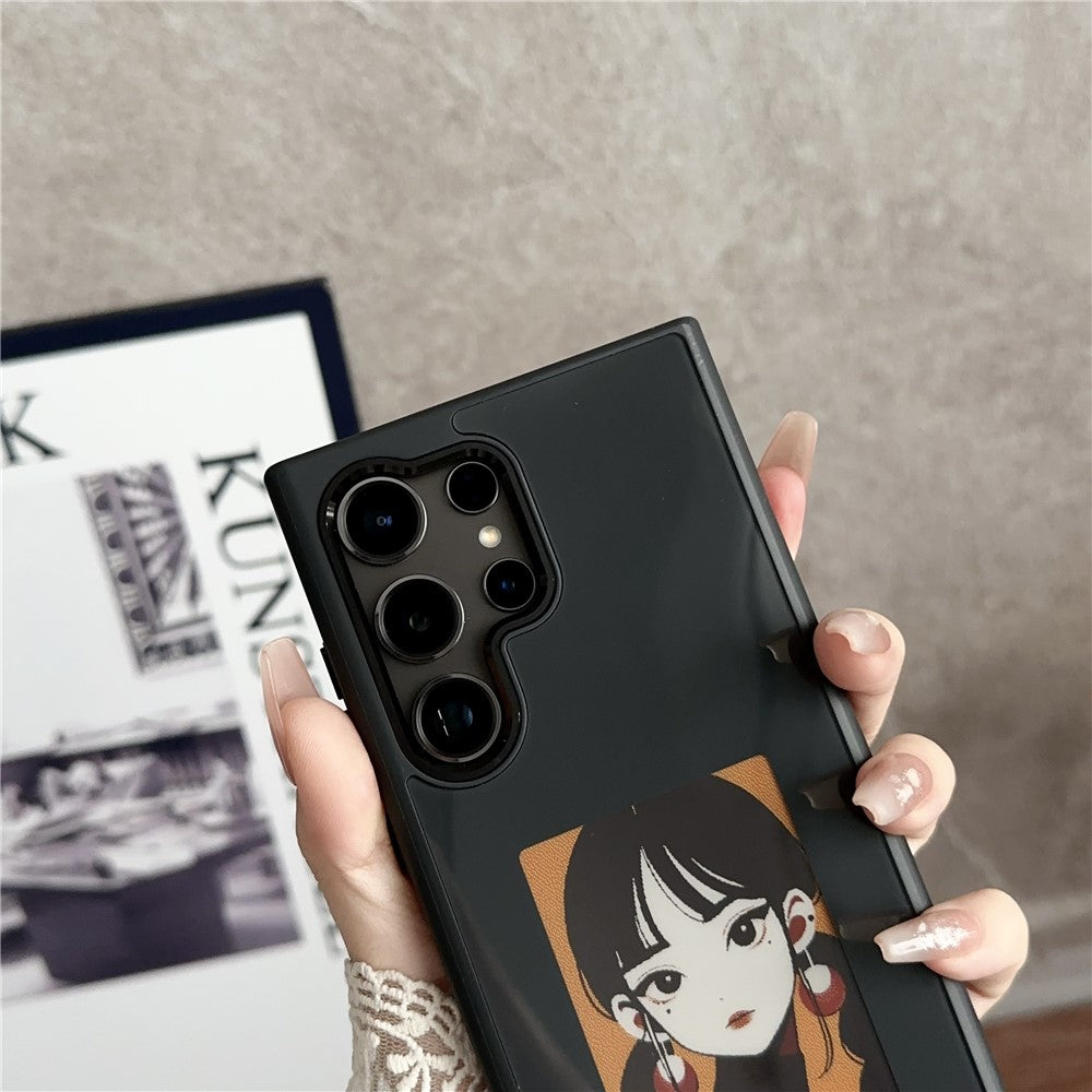 For Samsung Galaxy S23 Ultra E Ink Phone Cover 4-Color Display Pattern Customized Case