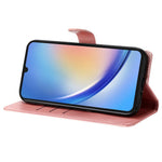 Samsung Galaxy A14 5G-mobilcover, flipet læderetui med sommerfugletryk og pung