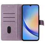 Til Samsung Galaxy A15 5G Pung Telefoncover med Sommerfugl Blomster Præg Lædercover