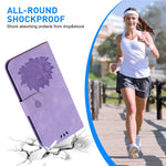 Huawei Nova 12 5G mobilskal Lotus Imprint Läder Stativ Plånboksfodral