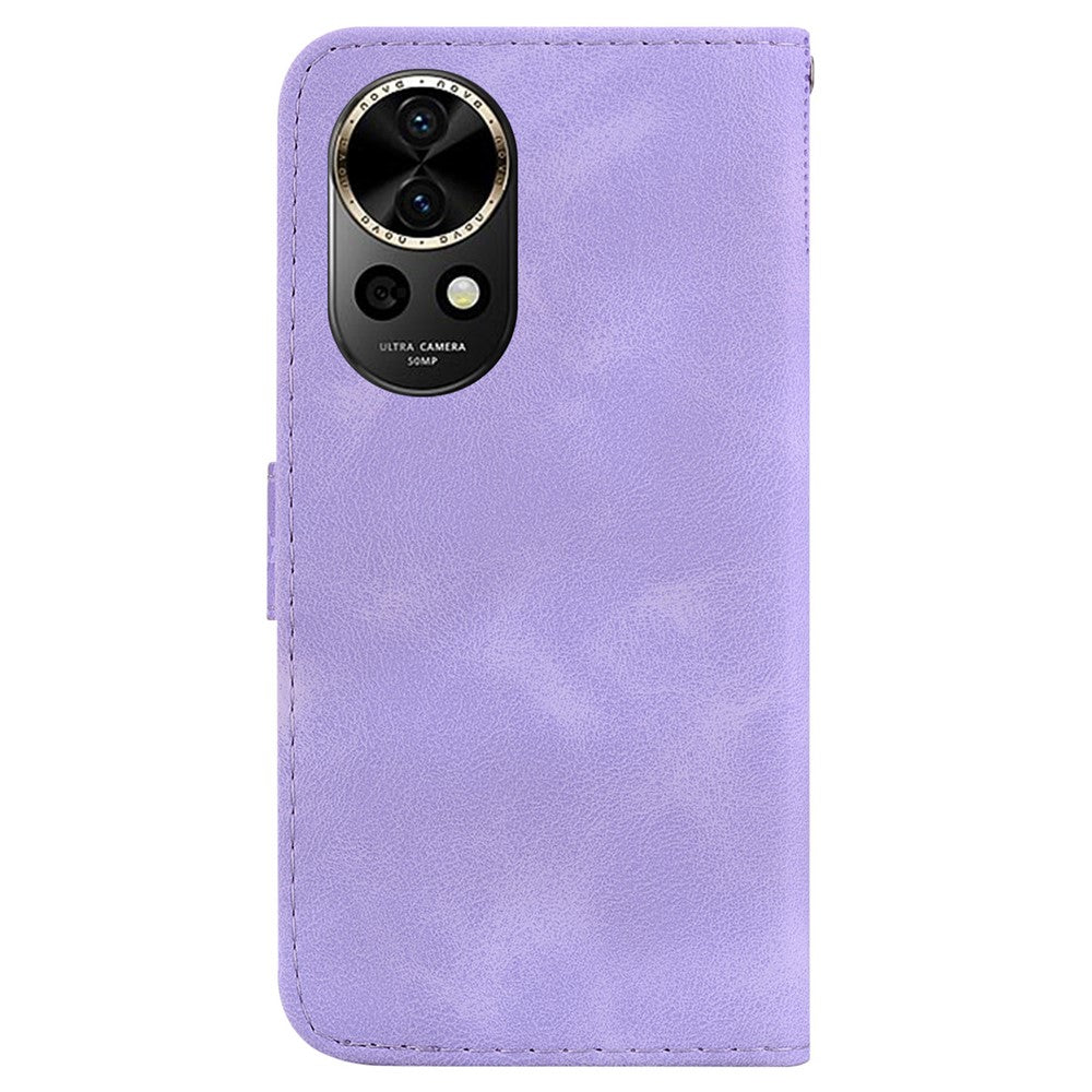 For Huawei nova 12 5G Wallet Case 7-Shaped Pattern Leather Phone Cover