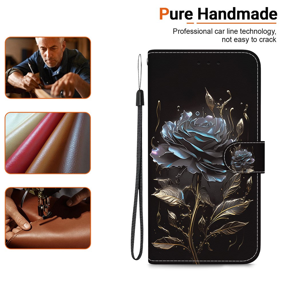 For Huawei nova 12i 4G Wallet Case Pattern Print PU Leather Phone Cover
