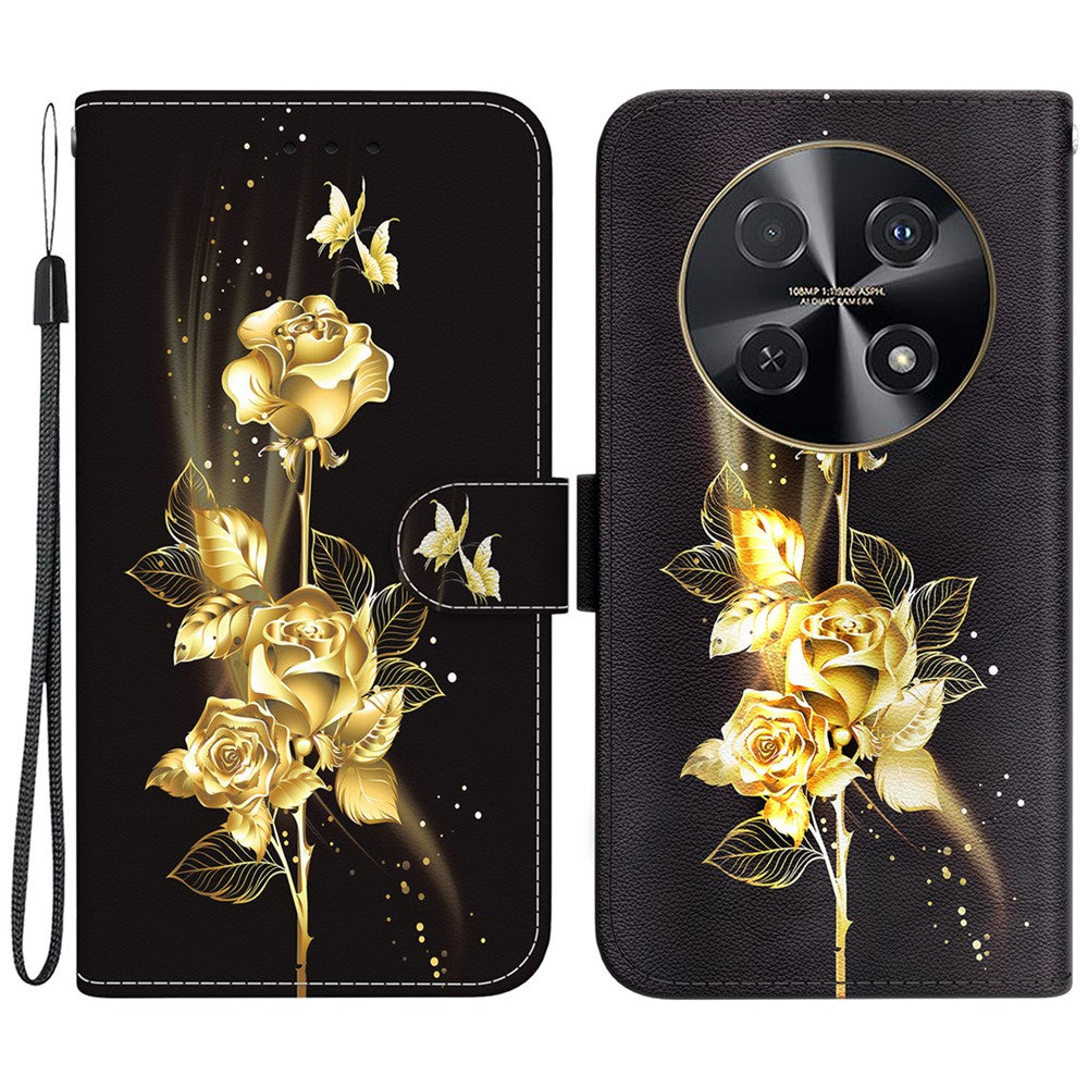 For Huawei nova 12i 4G Wallet Case Pattern Print PU Leather Phone Cover