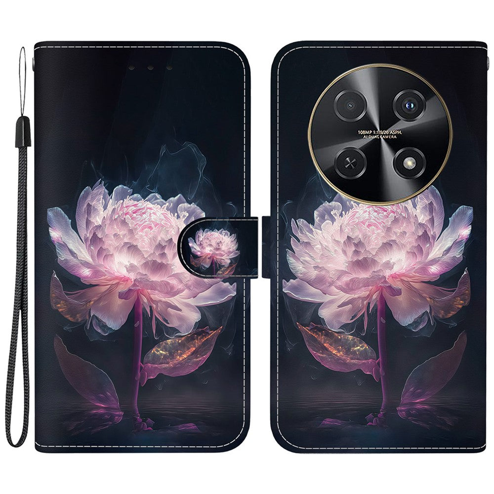 For Huawei nova 12i 4G Wallet Case Pattern Print PU Leather Phone Cover