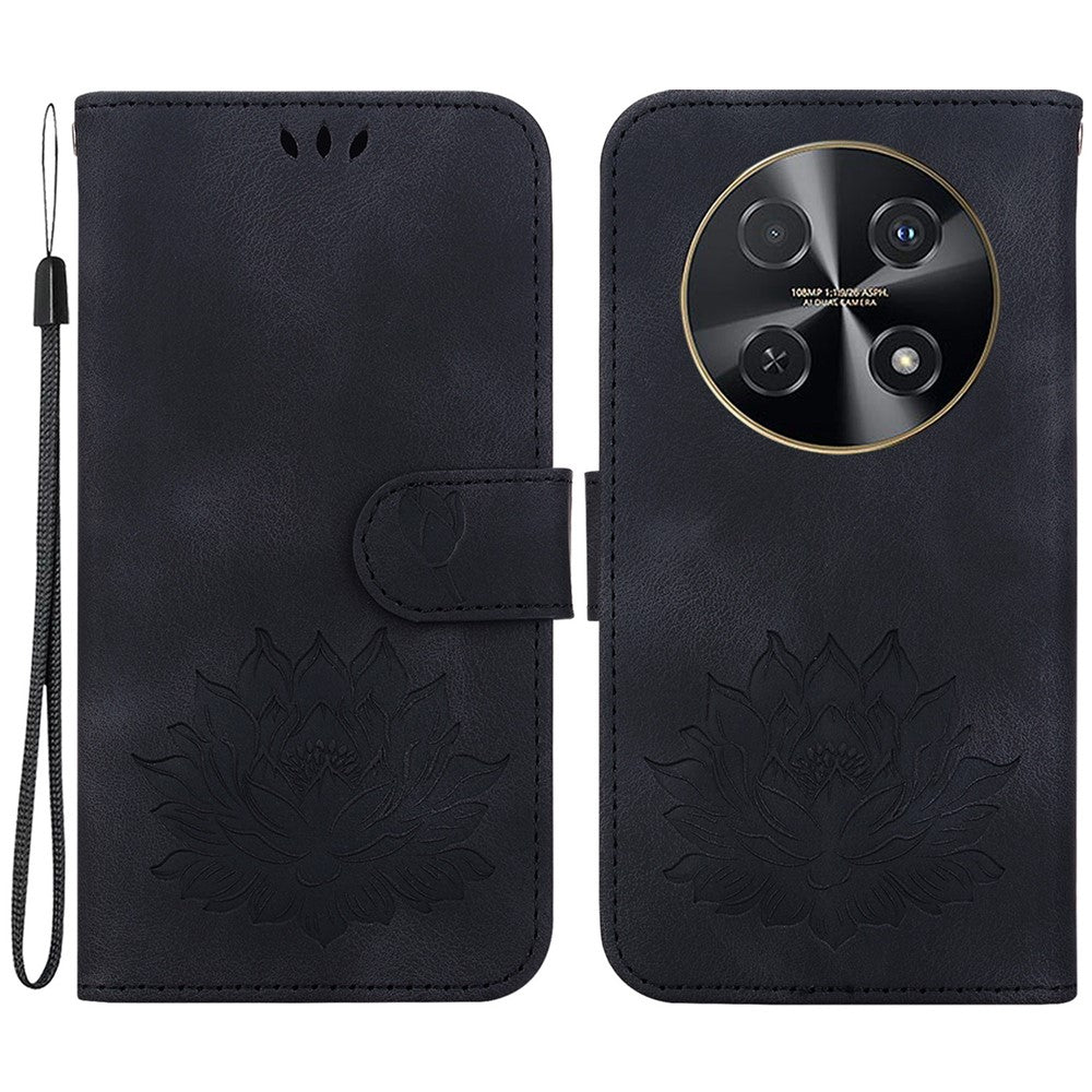 Huawei Nova 12i 4G Plånboksfodral Lotus Imprint Läderfodral