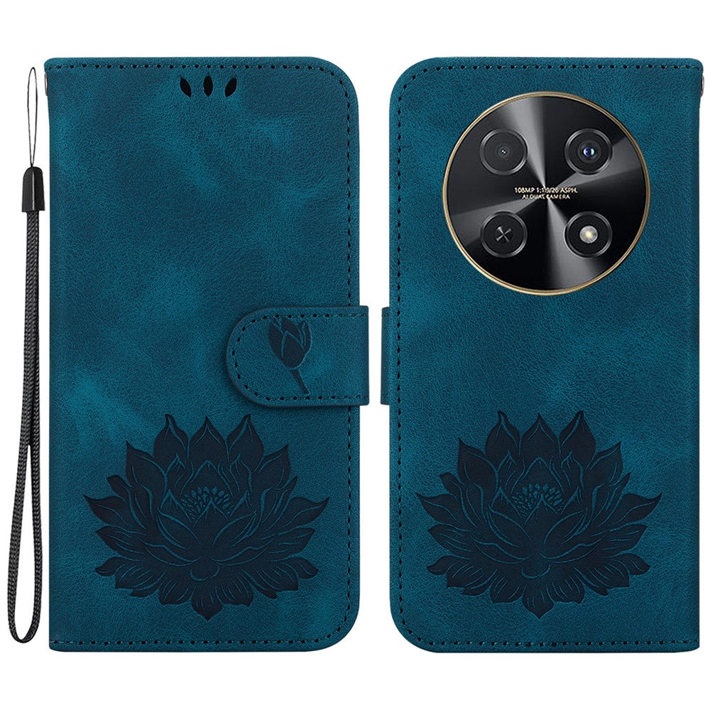 Huawei Nova 12i 4G Plånboksfodral Lotus Imprint Läderfodral