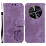 For Huawei nova 12i 4G Leather Wallet Case Cute Tiger Imprint Phone Cover