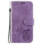 For Huawei nova 12i 4G Leather Wallet Case Cute Tiger Imprint Phone Cover