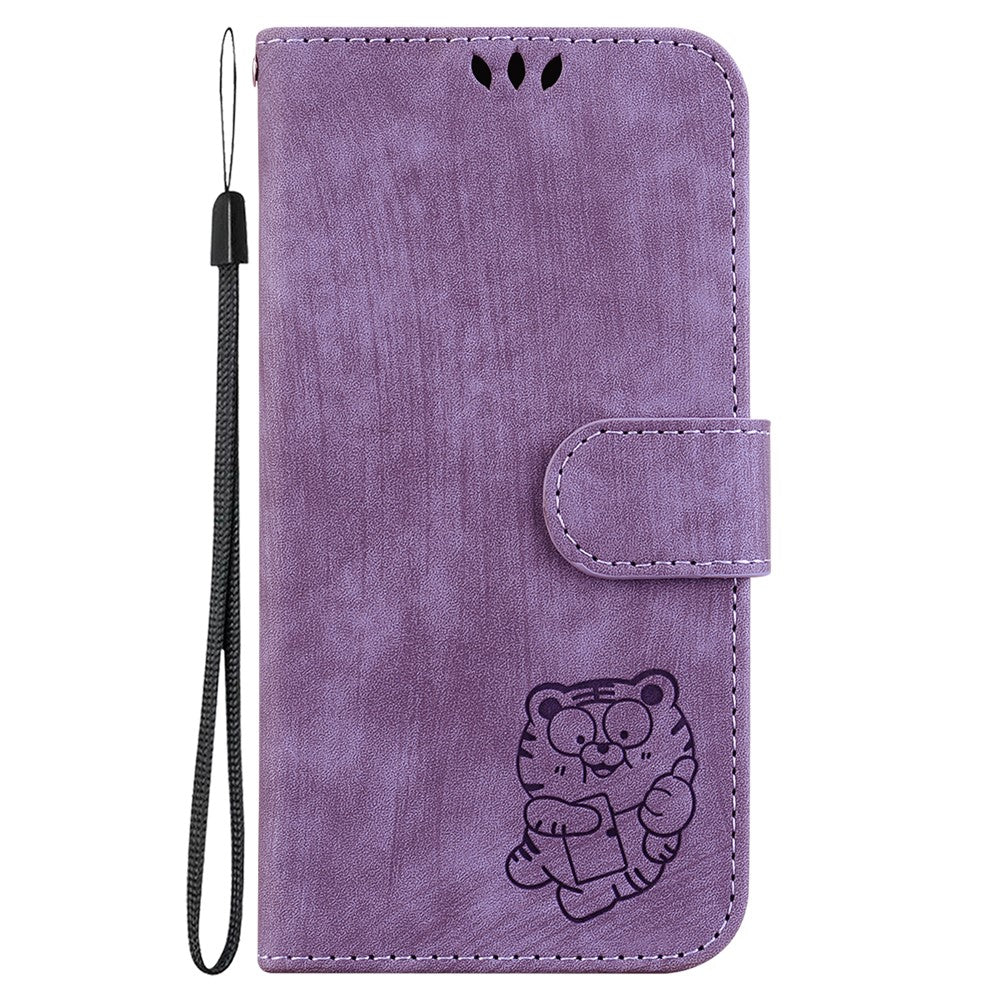 For Huawei nova 12i 4G Leather Wallet Case Cute Tiger Imprint Phone Cover