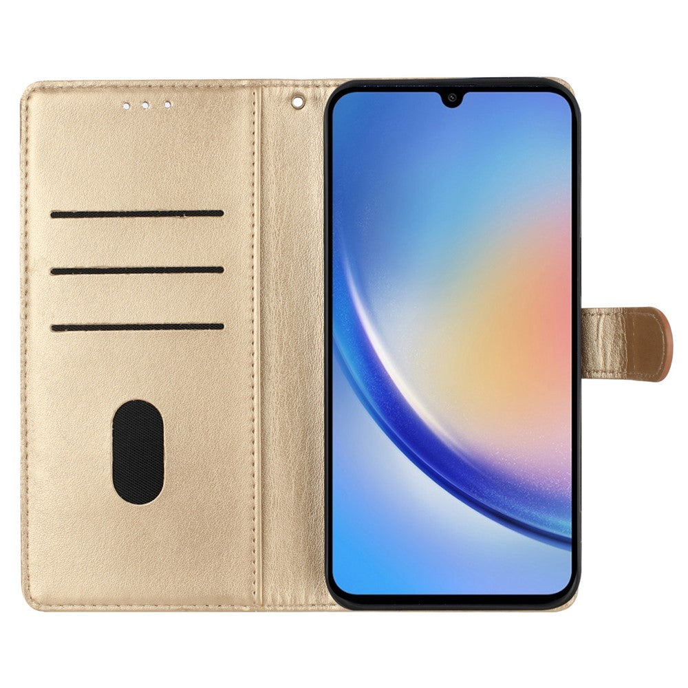 Samsung Galaxy A05 4G Plånboksfodral Läder Flipfodral med Fjärilstryck