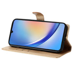 Samsung Galaxy A05 4G Plånboksfodral Läder Flipfodral med Fjärilstryck