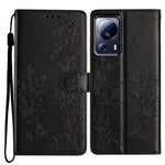 Xiaomi 13 Lite / Civi 2 5G mobilskal Fjärils Blommigt Läder Plånboksfodral