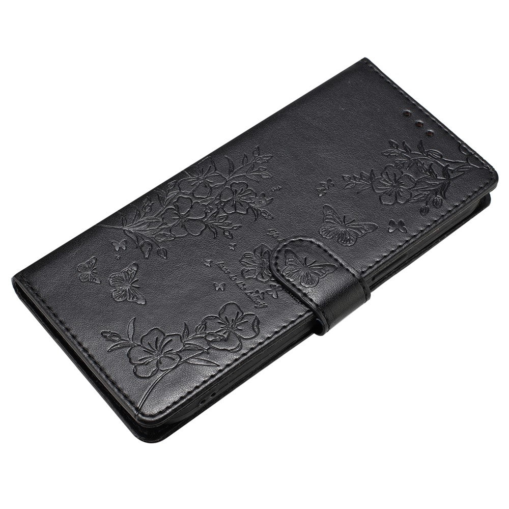 For Xiaomi Redmi Note 13 Pro 5G / Poco X6 5G Case Butterfly Floral Imprint Leather Wallet Phone Cover