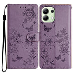 For Xiaomi Redmi Note 13 4G Leather Case Butterfly Floral Imprint Wallet Phone Shell