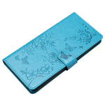 For Xiaomi Redmi Note 13 Pro+ 5G Phone Case Butterfly Floral Imprint Leather Wallet Cover