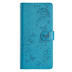 For Xiaomi Redmi Note 13 Pro+ 5G Phone Case Butterfly Floral Imprint Leather Wallet Cover