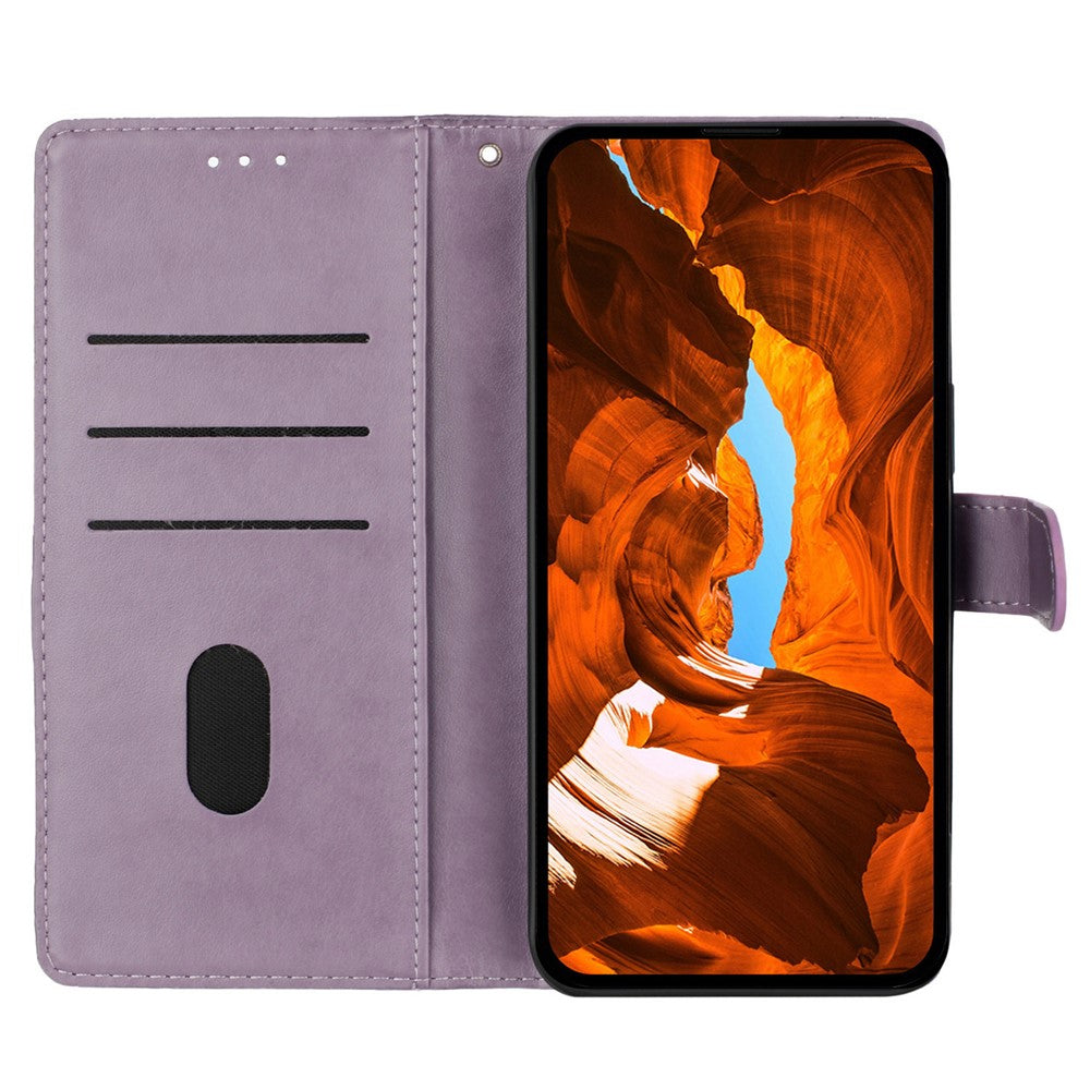 Xiaomi 13T / 13T Pro / Redmi K60 Ultra stativfodral i läder med fjärils- och blommönster