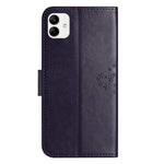 Til Samsung Galaxy A04 4G (164,4 x 76,3 x 9,1 mm) / M13 5G Anti-fald PU-læder telefoncover Præget ugletræsmønster Flip Wallet Cover Stativ