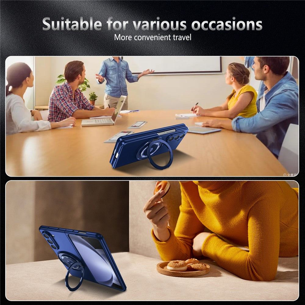 For Samsung Galaxy Z Fold6 5G Case Magnetic Kickstand Hard PC Shockproof Protective Cover