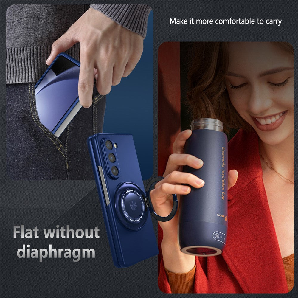For Samsung Galaxy Z Fold6 5G Case Magnetic Kickstand Hard PC Shockproof Protective Cover