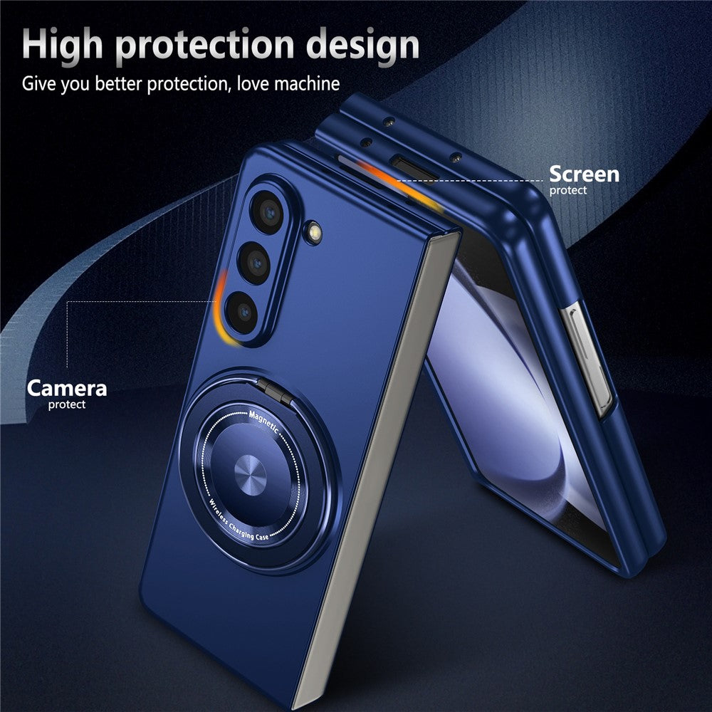 For Samsung Galaxy Z Fold6 5G Case Magnetic Kickstand Hard PC Shockproof Protective Cover