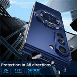 For Samsung Galaxy Z Fold6 5G Case Magnetic Kickstand Hard PC Shockproof Protective Cover