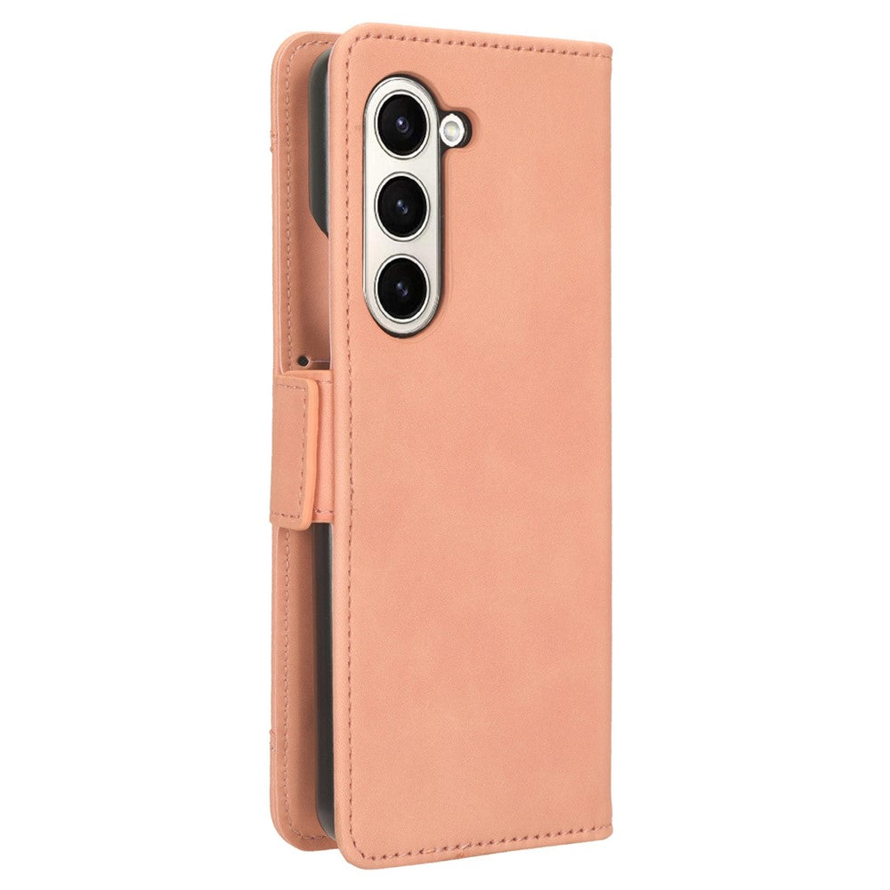 For Samsung Galaxy Z Fold6 5G Case Multiple Card Slots Leather Wallet Folding Phone Cover