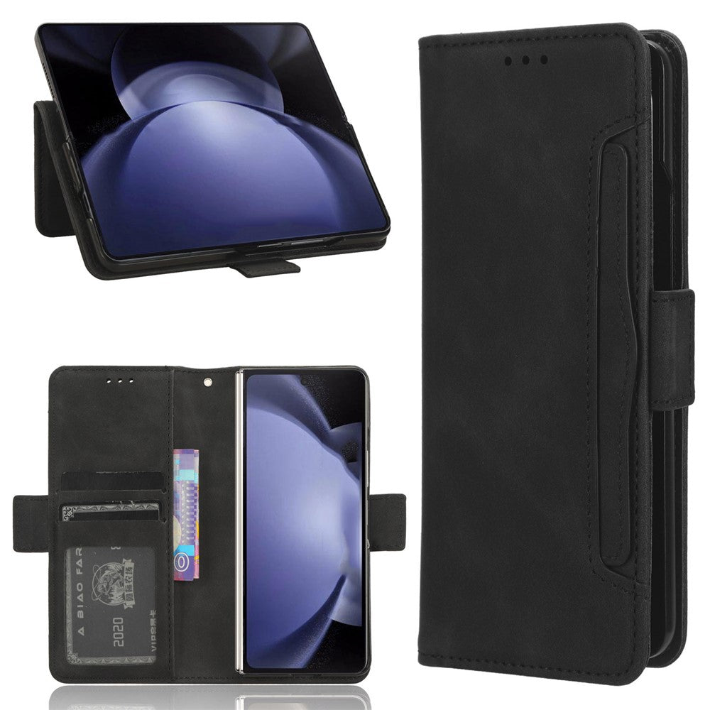 For Samsung Galaxy Z Fold6 5G Case Multiple Card Slots Leather Wallet Folding Phone Cover