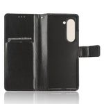 For Samsung Galaxy Z Fold6 5G Case Crazy Horse Texture Leather Folding Phone Cover