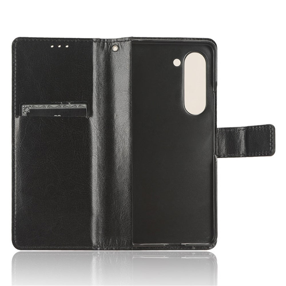 For Samsung Galaxy Z Fold6 5G Case Crazy Horse Texture Leather Folding Phone Cover
