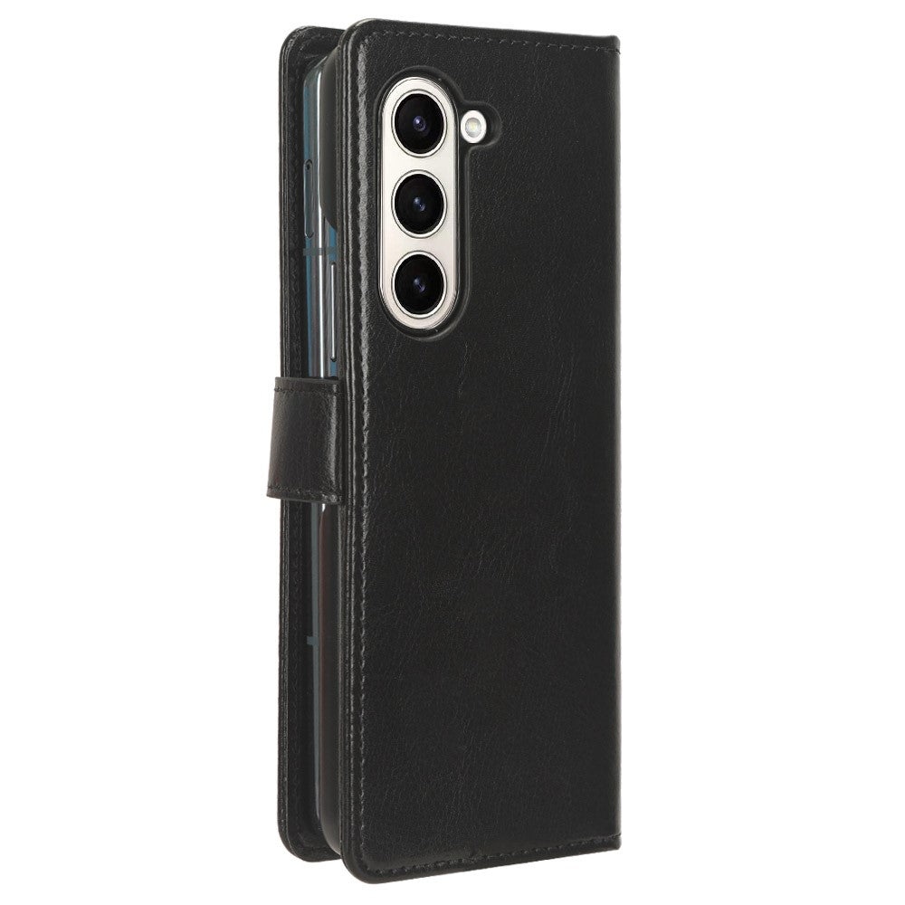 For Samsung Galaxy Z Fold6 5G Case Crazy Horse Texture Leather Folding Phone Cover