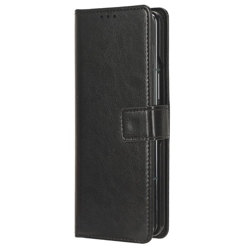 For Samsung Galaxy Z Fold6 5G Case Crazy Horse Texture Leather Folding Phone Cover