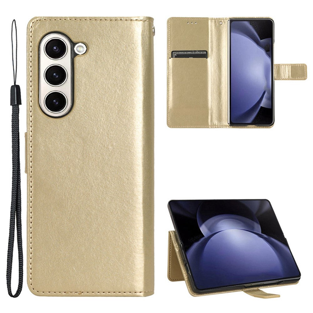 For Samsung Galaxy Z Fold6 5G Case Crazy Horse Texture Leather Folding Phone Cover