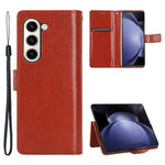 For Samsung Galaxy Z Fold6 5G Case Crazy Horse Texture Leather Folding Phone Cover