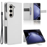For Samsung Galaxy Z Fold6 5G Case PU Leather+PC Phone Cover with Wallet