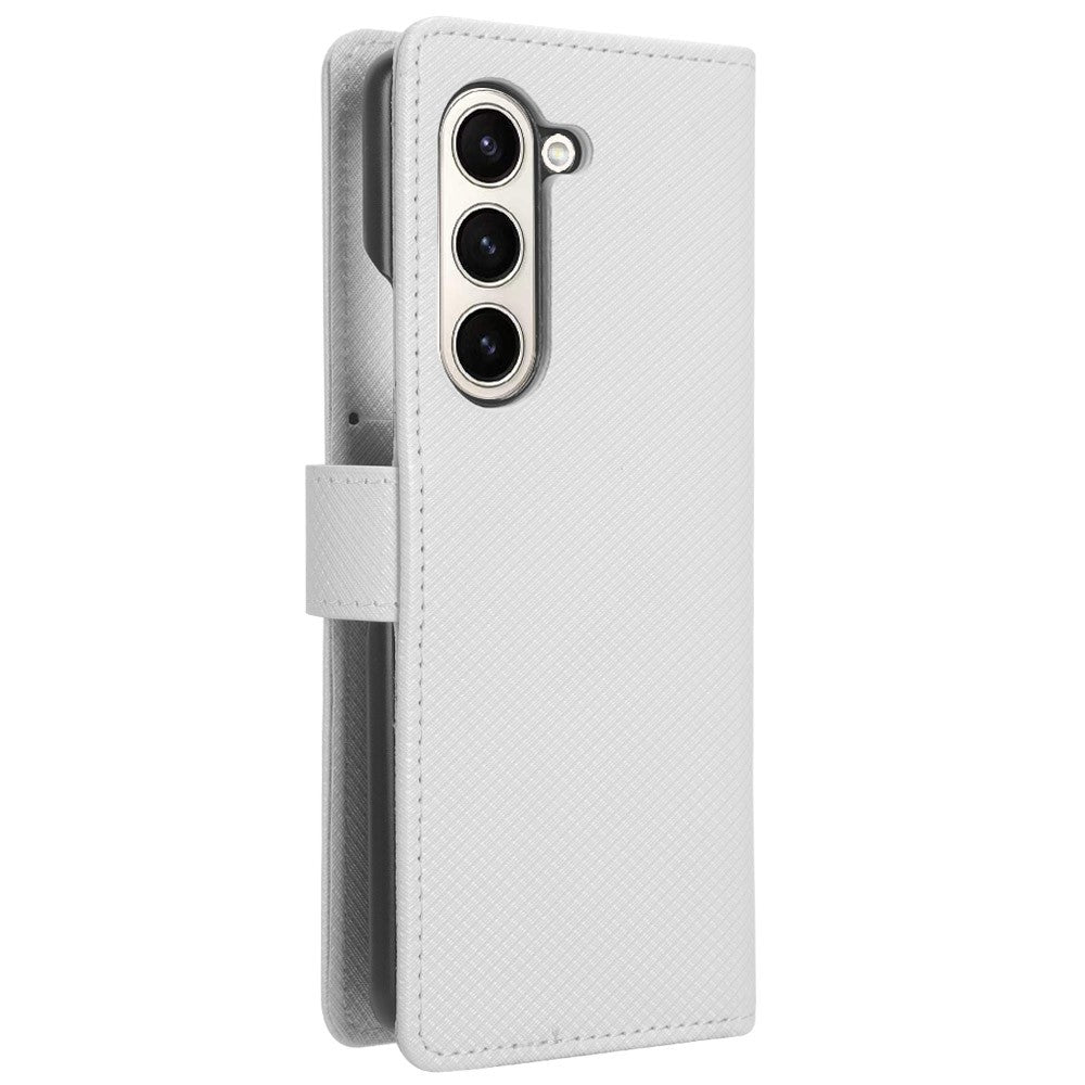 For Samsung Galaxy Z Fold6 5G Case PU Leather+PC Phone Cover with Wallet