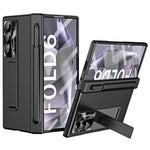 For Samsung Galaxy Z Fold6 5G Had PC Phone Case Kickstand Cover with Pen  /  Pen Slot