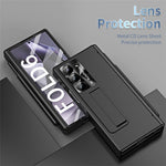 For Samsung Galaxy Z Fold6 5G Had PC Phone Case Kickstand Cover with Pen  /  Pen Slot