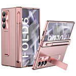For Samsung Galaxy Z Fold6 5G Had PC Phone Case Kickstand Cover with Pen  /  Pen Slot