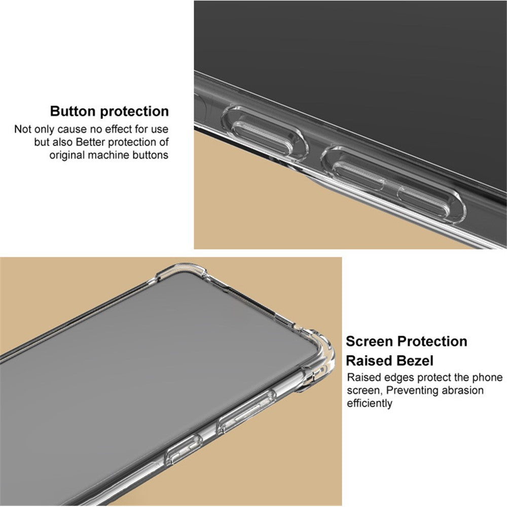 IMAK til iPhone 16 Pro TPU Cover Fire Hjørner Anti Drop Mobiltelefon Cover