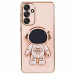For Samsung Galaxy M55 5G / C55 5G / F55 5G Case with Astronaut Kickstand Electroplating TPU Phone Cover
