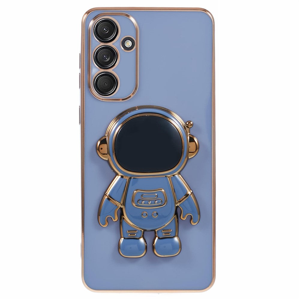 For Samsung Galaxy M55 5G / C55 5G / F55 5G Case with Astronaut Kickstand Electroplating TPU Phone Cover