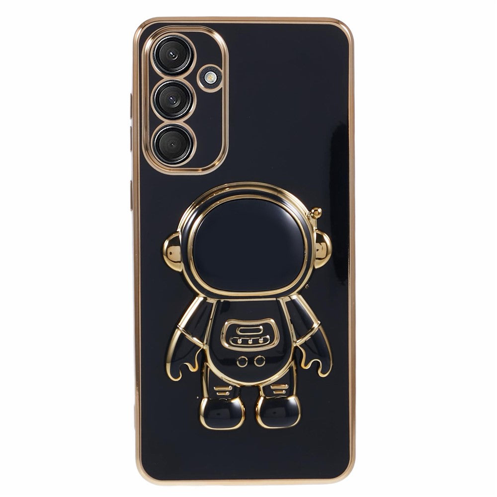 For Samsung Galaxy M55 5G / C55 5G / F55 5G Case with Astronaut Kickstand Electroplating TPU Phone Cover