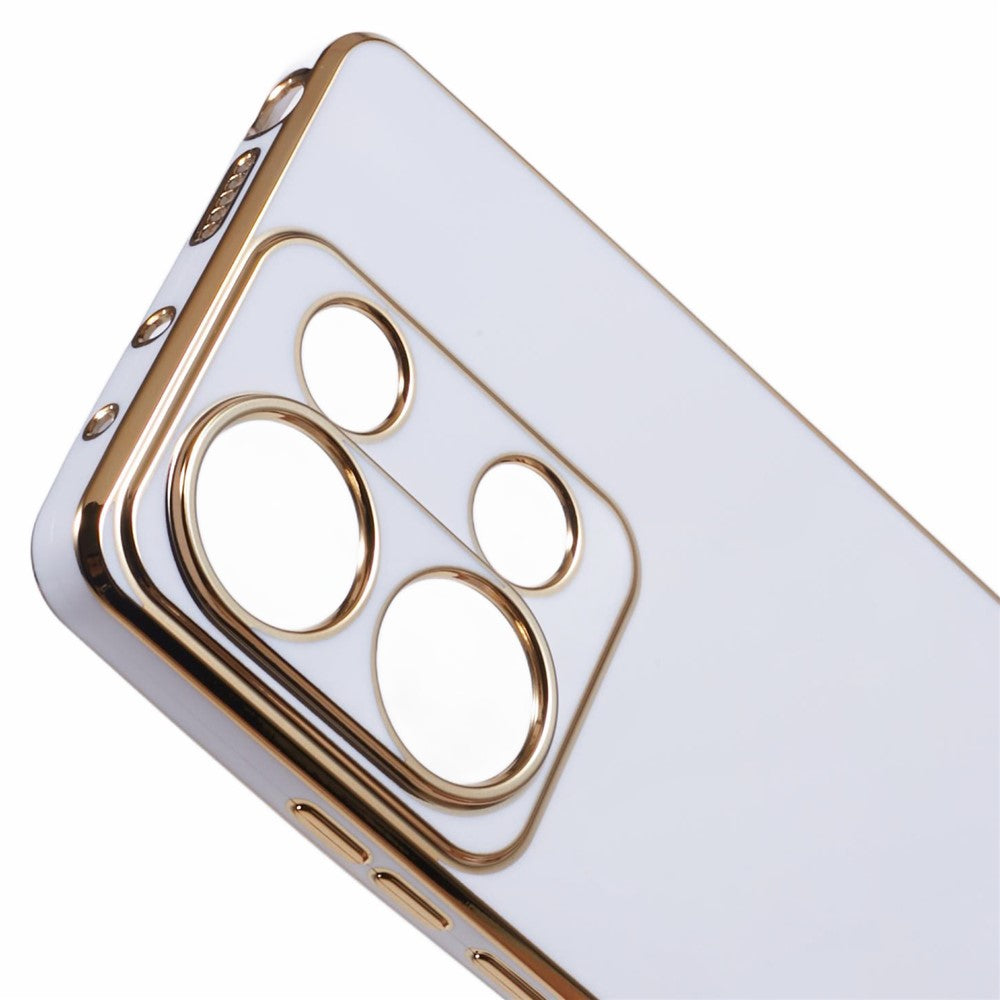 For Xiaomi Redmi Note 13 Pro 4G / Poco M6 Pro 4G Case TPU Phone Cover 6D Electroplating Aesthetic Trendy