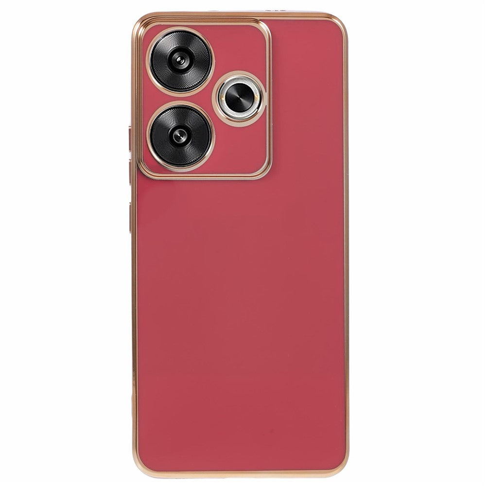 For Xiaomi Redmi Turbo 3 5G / Poco F6 5G Case Soft TPU Anti-Scratch Phone Cover 6D Electroplating